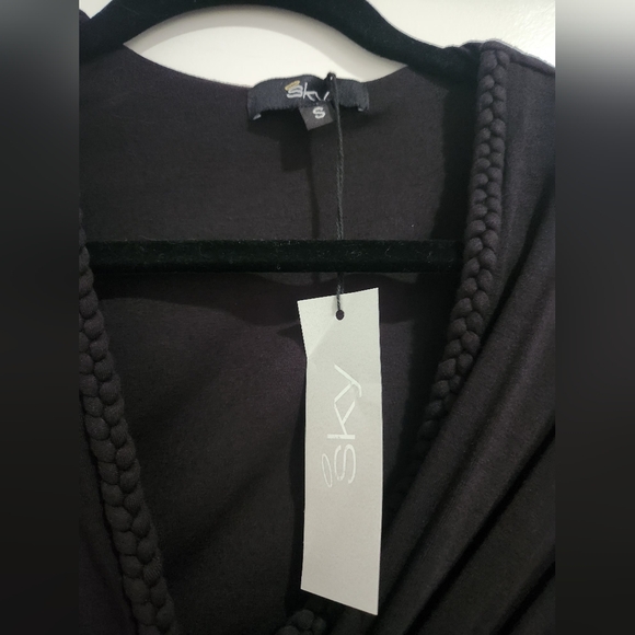 Sky Brand Black Braided Women's Top - Picture 3 of 7
